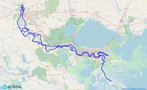 A map of the route followed by Aclima’s “Harry Potter Cars.” Photo: LEAN