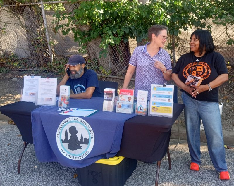 CLASH members at a stall to raise awareness about lead hazards. Photo: courtesy of CLASH.